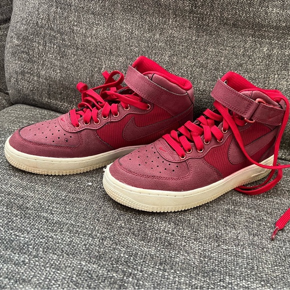 Red Air Force 1 High Tops - Picture 2 of 2